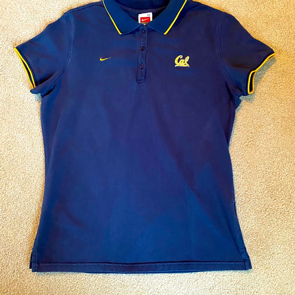Go Cal! 🏈 Nike team polo shirt in true navy w/gold trim